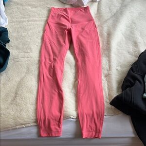 Pink High-Waisted Lululemon Leggings